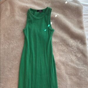 Lulus Green Sleeveless Dress
